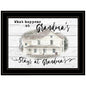 Stays At Grandmas Black Framed Print Wall Art