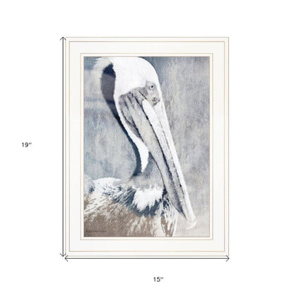 Pelican 1 White Framed Print Kitchen Wall Art | Home Decor | Kitchen + Metal