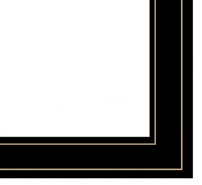 Black picture frame corner