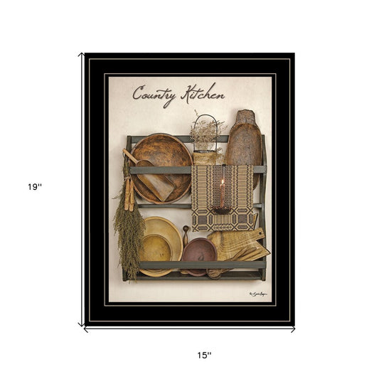 Country Kitchen 13 Black Framed Print Kitchen Wall Art | Home Decor | Kitchen + Metal