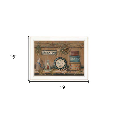 Treasures on the Shelf II 2 White Framed Print Wall Art