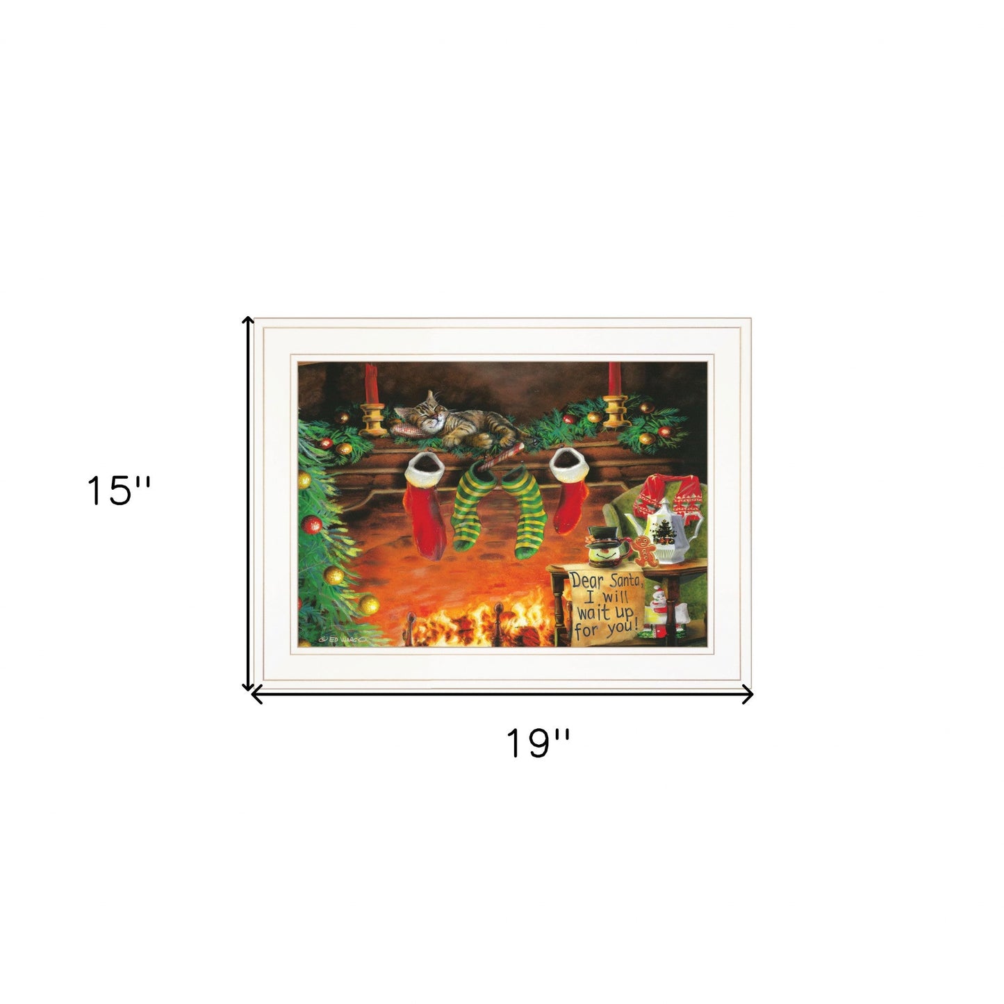 I Will Wait Up 2 White Framed Print Wall Art