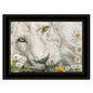 Dandy Lion 3 Black Framed Print Wall Art