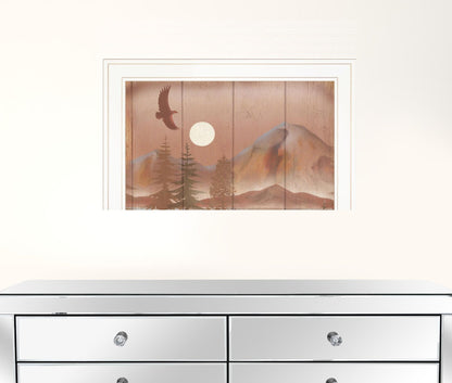 Full Moon I 1 White Framed Print Wall Art