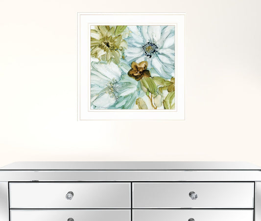 Sea glass Garden I 2 White Framed Print Wall Art