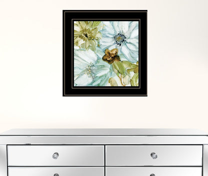 Sea glass Garden I 3 Black Framed Print Wall Art