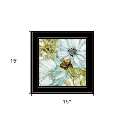 Sea glass Garden I 3 Black Framed Print Wall Art