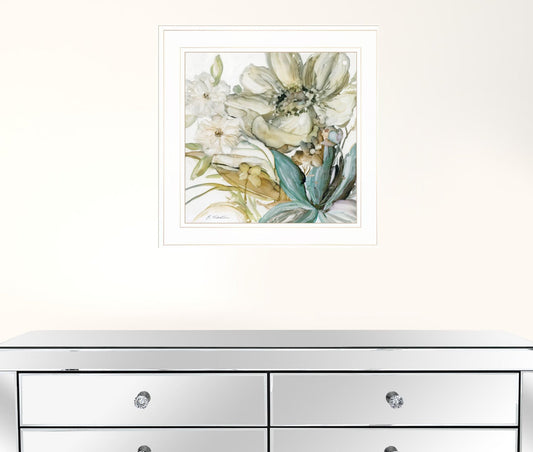 Sea glass Garden II 2 White Framed Print Wall Art