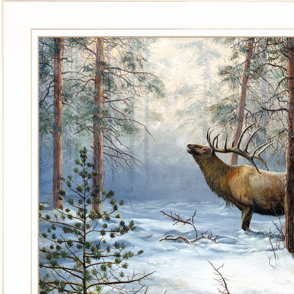 Breaking the Silence 1 White Framed Print Wall Art