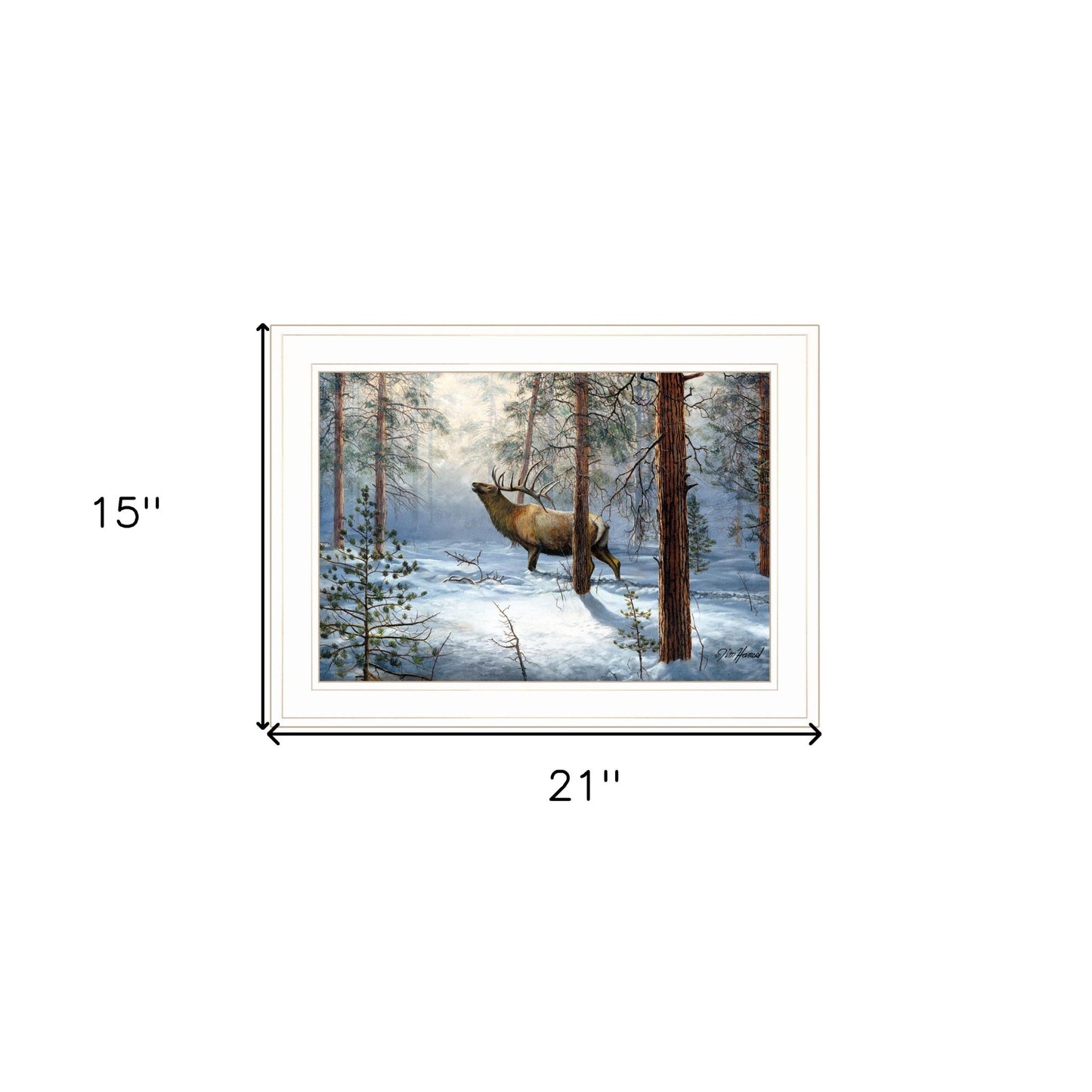 Breaking the Silence 1 White Framed Print Wall Art