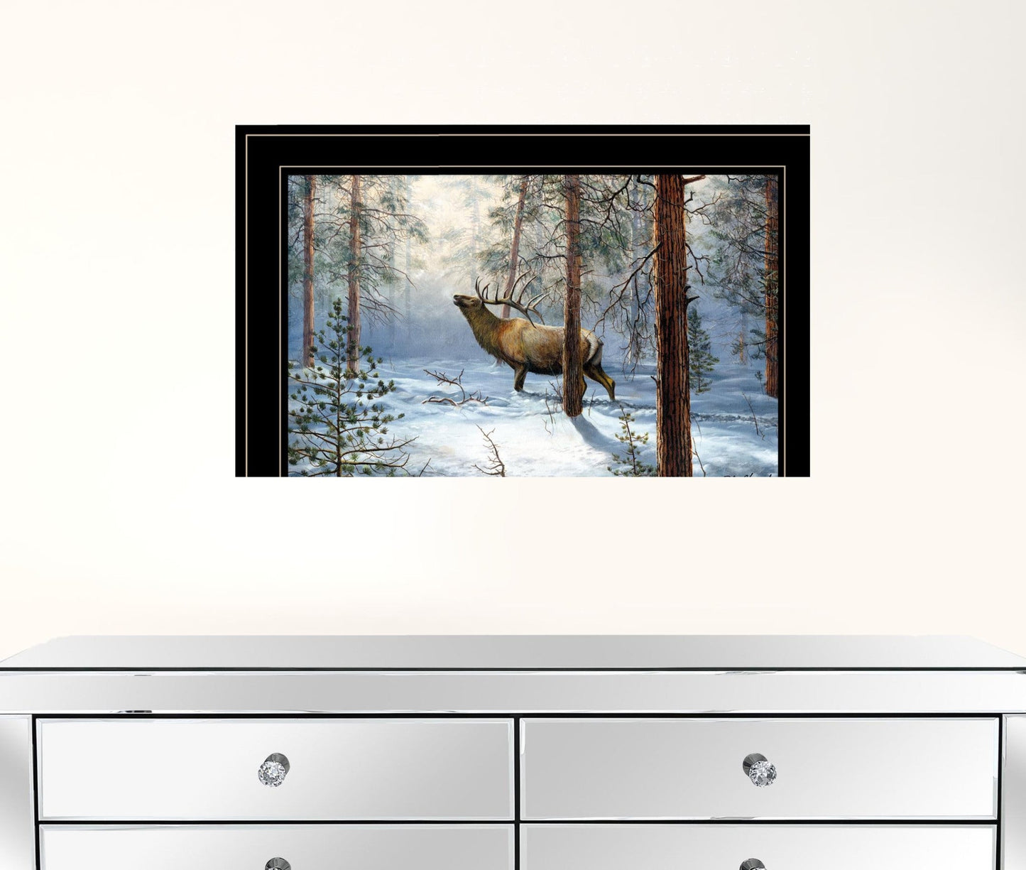 Breaking the Silence 2 Black Framed Print Wall Art