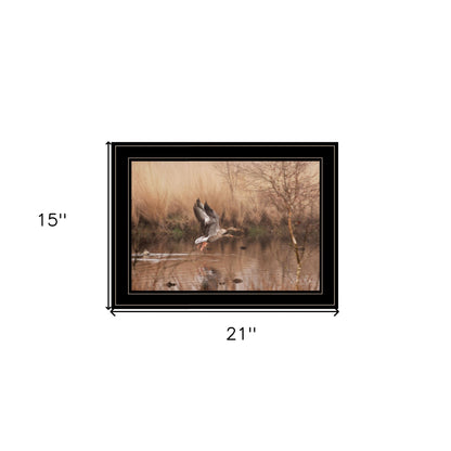 Fly Away 5 Black Framed Print Wall Art