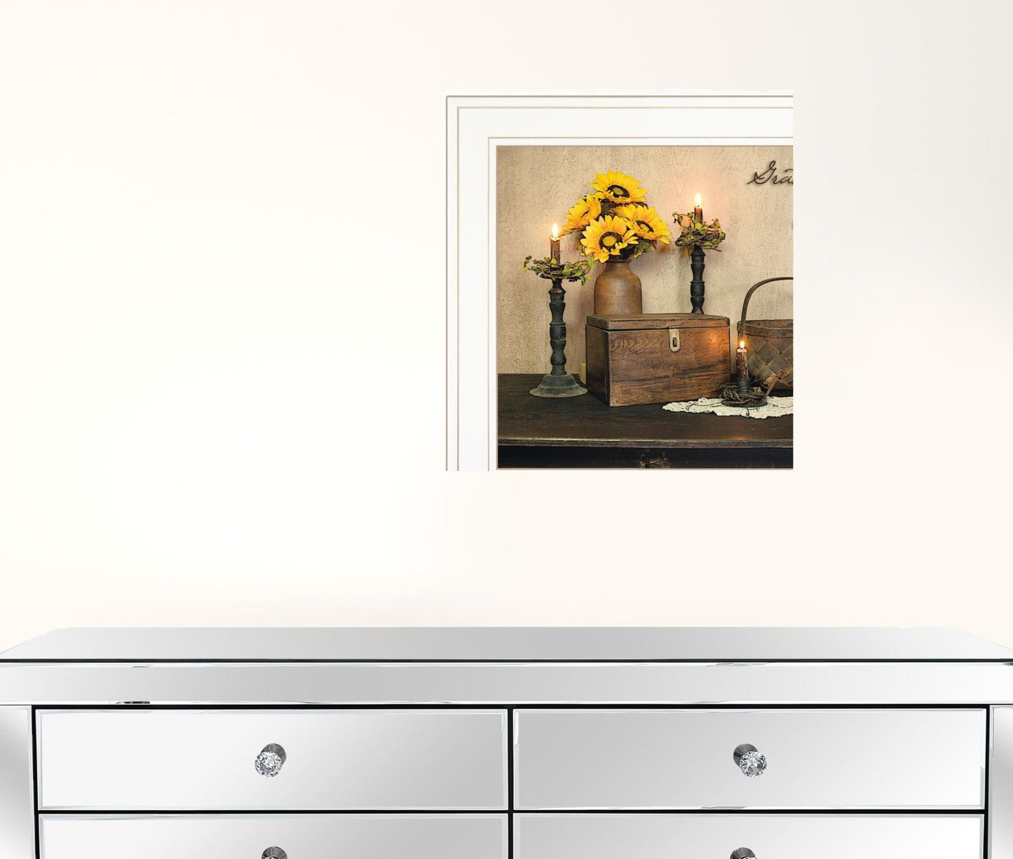 Set Of Two Twice Blessed 1 White Framed Print Wall Art