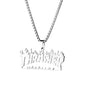 Hip-Hop Women's Moon Necklace with Blue/White Electroplated Chain - Stylish Accessory for Trendsetters