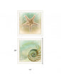 Set Of Two The Sea I and Sea II 2 White Framed Print Wall Art