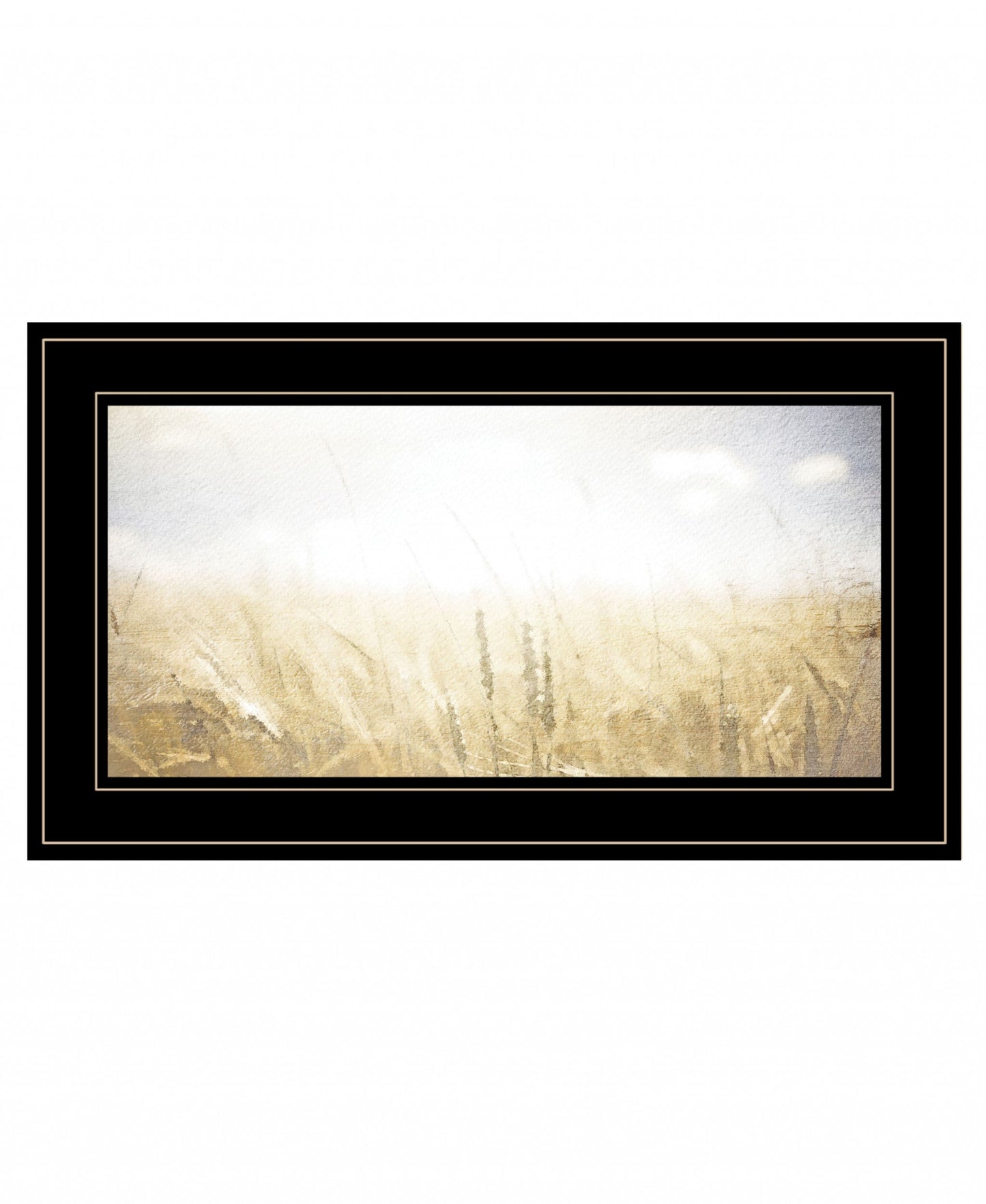 Fields of Gold 2 Black Framed Print Wall Art