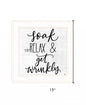 Lets Get Wrinkly 1 White Framed Print Bathroom Wall Art
