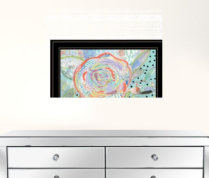 Bloom for Yourself 2 Black Framed Print Wall Art