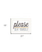Please Seat Yourself 2 White Framed Print Wall Art