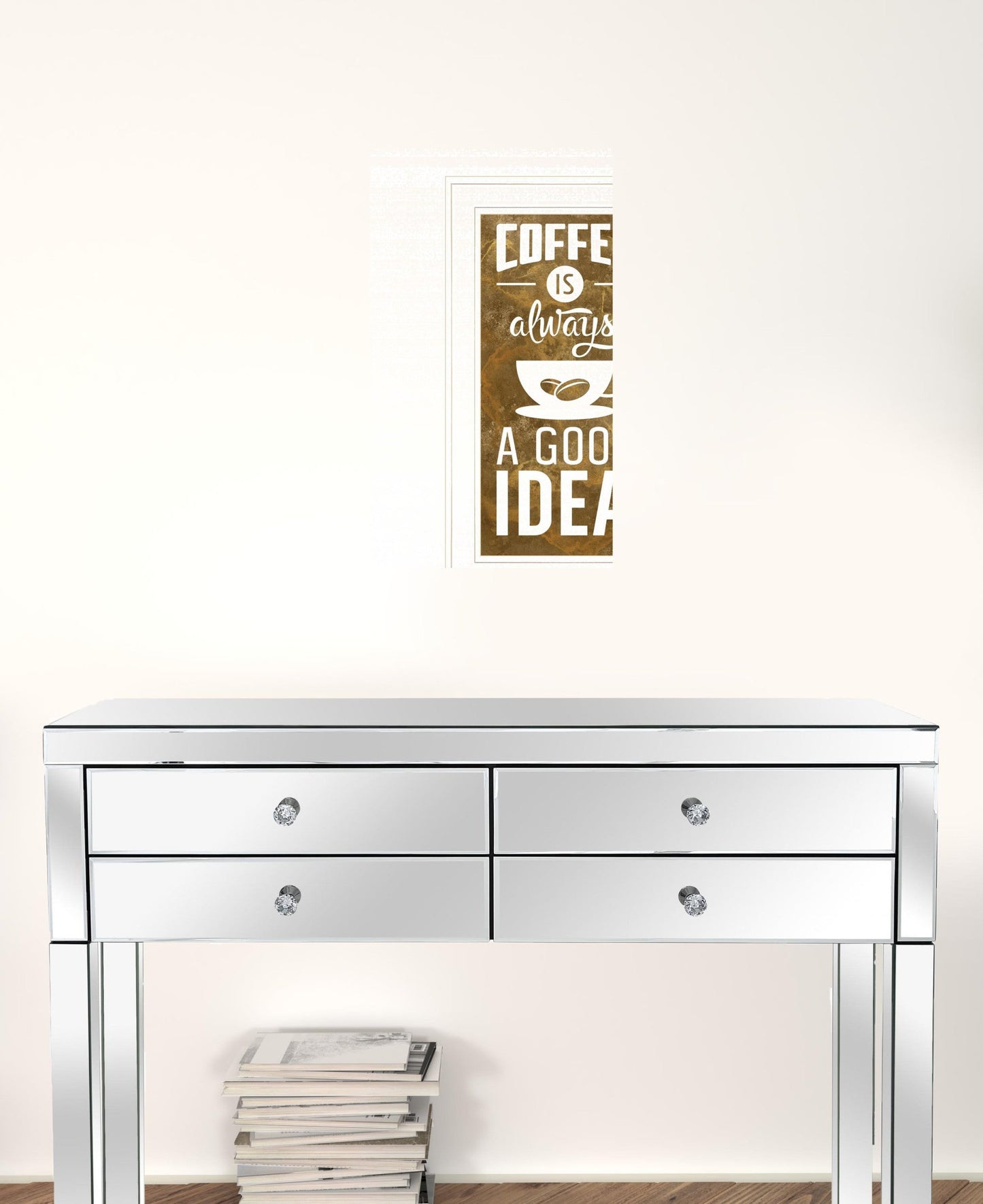 Coffee is always a Good Idea 2 White Framed Print Wall Art
