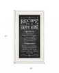 Recipe for a Happy Home 1 White Framed Print Wall Art