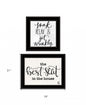 Set Of Two The Best Seat in the House 2 Black Framed Print Bathroom Wall Art