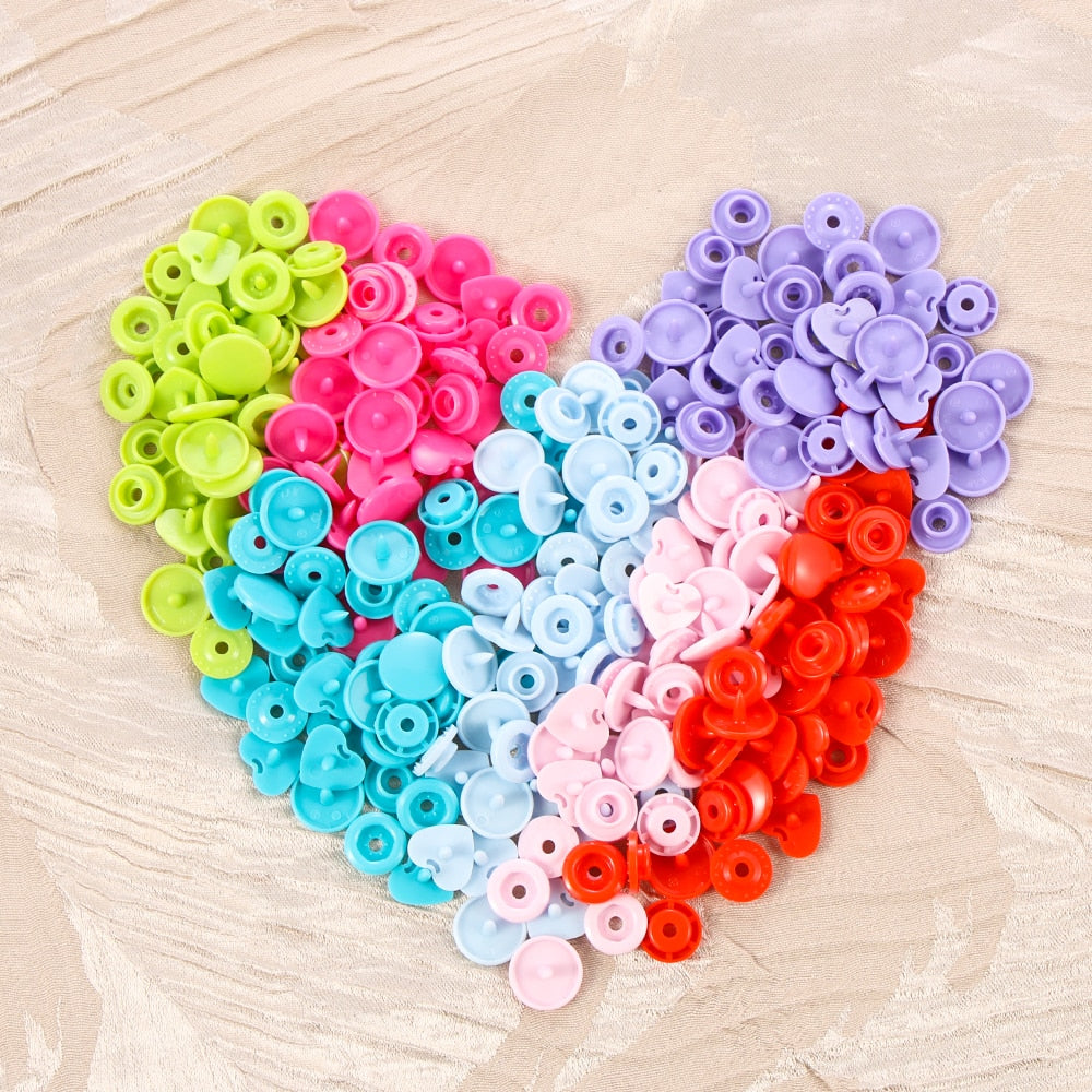 40pcs/10set 12MM Snap Buttons DIY Scrapbooking