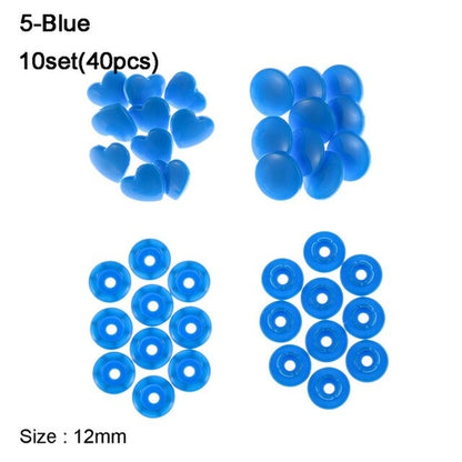 40pcs/10set 12MM Snap Buttons DIY Scrapbooking