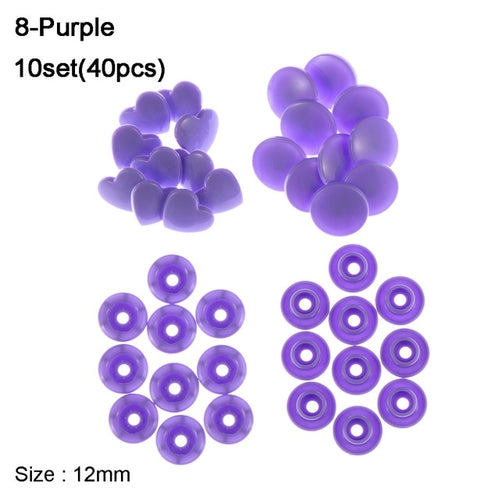 40pcs/10set 12MM Snap Buttons DIY Scrapbooking