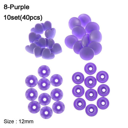 40pcs/10set 12MM Snap Buttons DIY Scrapbooking