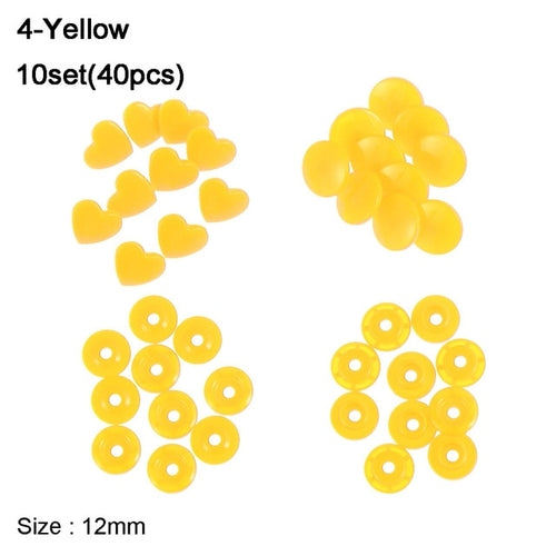 40pcs/10set 12MM Snap Buttons DIY Scrapbooking