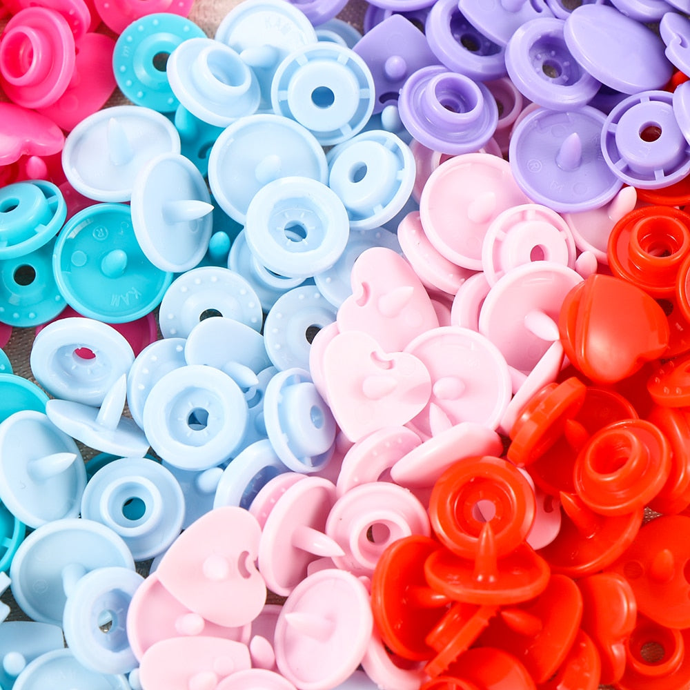 40pcs/10set 12MM Snap Buttons DIY Scrapbooking