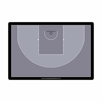 Custom 3x3 Basketball Coaching Board 15.7 x 10.6