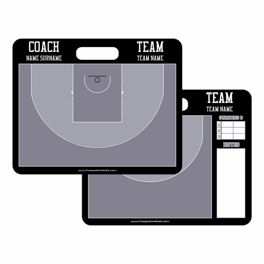 Custom 3x3 Basketball Magnetic Coaching Board 11.4'' x 9.4'' / 29 cm x 24 cm