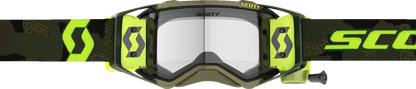SCOTT Prospect Super WFS Goggle - Khaki Green/Neon Yellow - Clear 278595-7701113