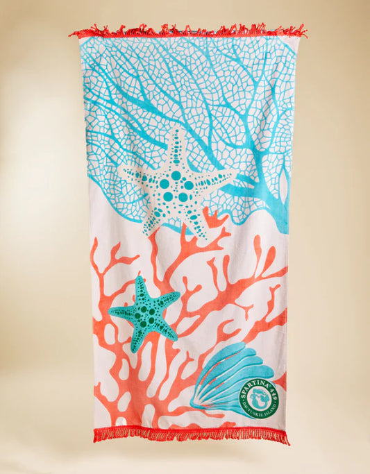 Beach Towel Ogeechee Sea Life Coral