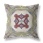 18” Green Brown Geo Tribal Indoor Outdoor Throw Pillow