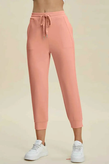 Air Scuba Drawstring High Waist Cropped Pants