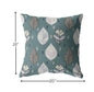 18” Pine Green Leaves Indoor Outdoor Throw Pillow