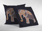 16” Orange Elephant Indoor Outdoor Throw Pillow