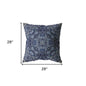 18” Indigo Boho Ornate Indoor Outdoor Throw Pillow