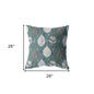 18” Pine Green Leaves Indoor Outdoor Zippered Throw Pillow