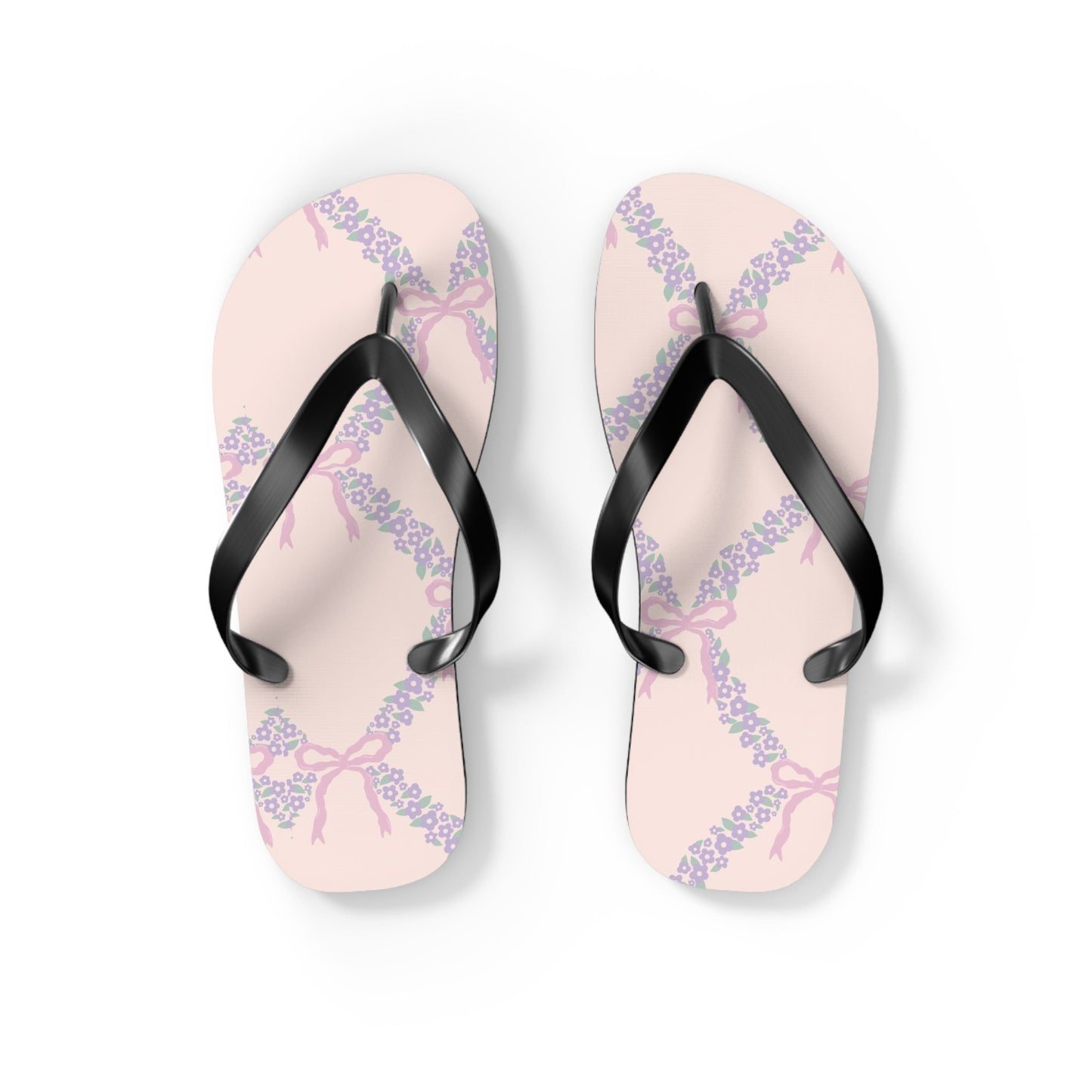 Customizable: Charming Floral Flip Flops, Summer Sandals, Beachwear, Vacation Footwear, Gift for Her, Casual Summer Fashion