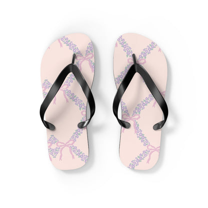 Customizable: Charming Floral Flip Flops, Summer Sandals, Beachwear, Vacation Footwear, Gift for Her, Casual Summer Fashion
