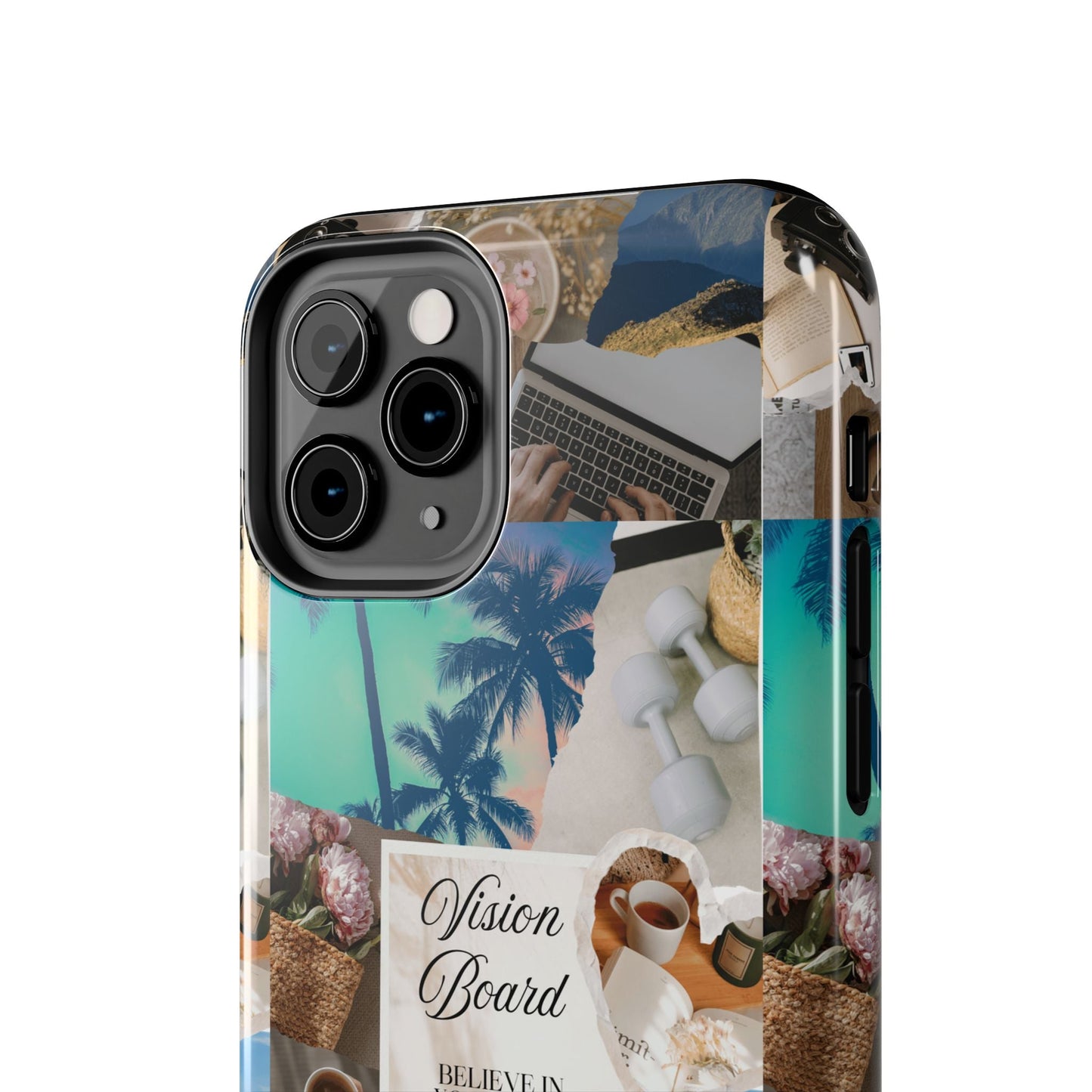 Inspiring Vision Board Phone Case, Motivational Tough Case, Adventurous Gift for Her, Self-Care, Dream Big, Unique Phone Accessory
