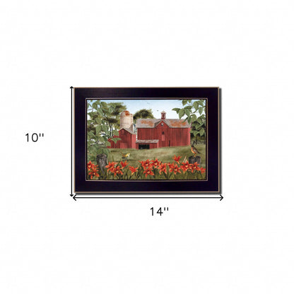 Summer Days 3 Black Framed Print Wall Art