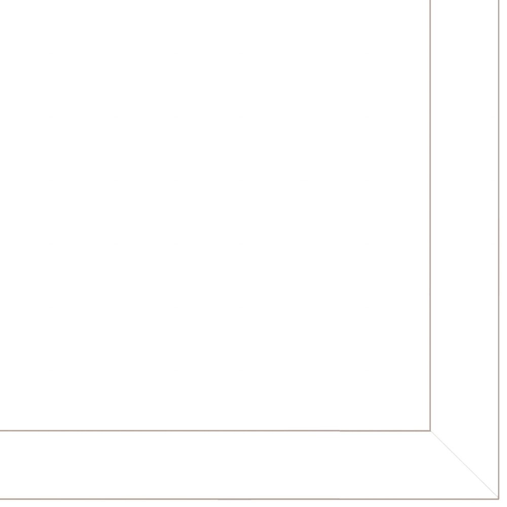 White square with a thin gray border