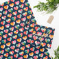 Tie Die Heart  Wrapping Paper | Tie Die Wrapping Paper  | Boho  Wrap |