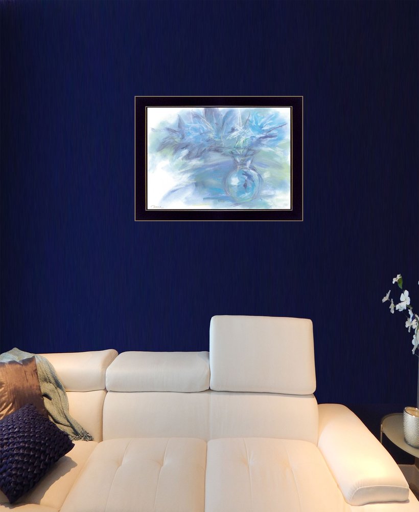 Morning Glory 1 Black Framed Print Wall Art | Home Decor | Kitchen + Metal