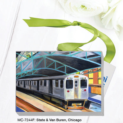 State & Van Buren, Chicago, Mini Canvas (MC-7244F)